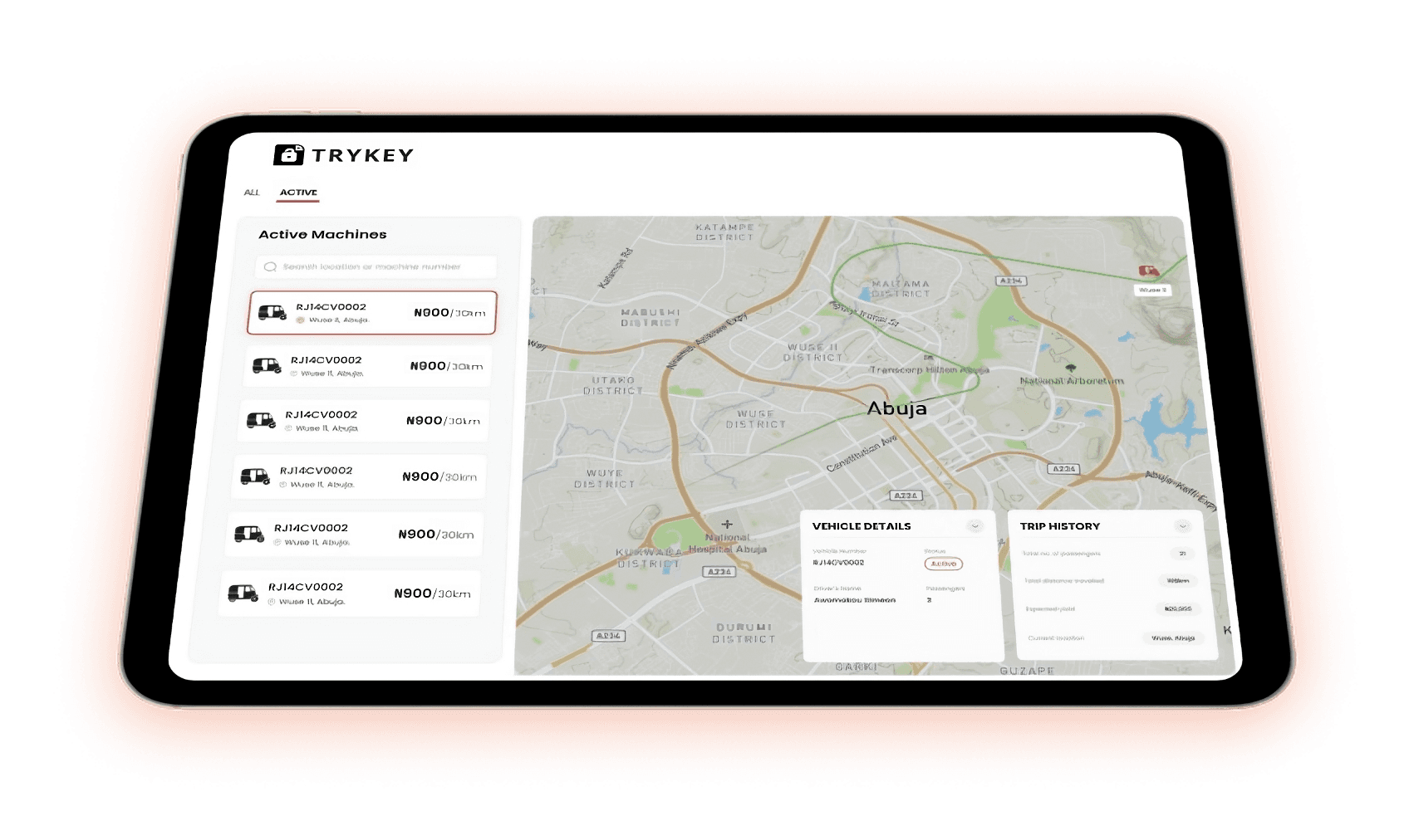 Trykey Dashboard